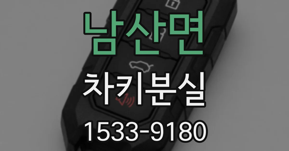 남산면 차키분실