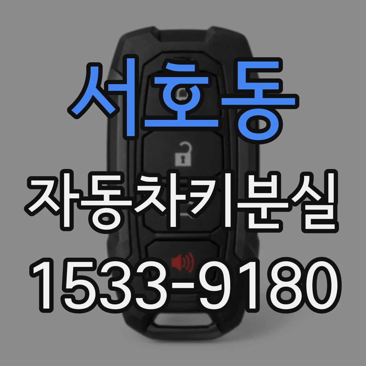 서호동 자동차키분실
