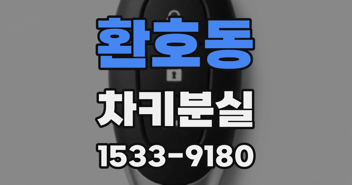 환호동 차키분실