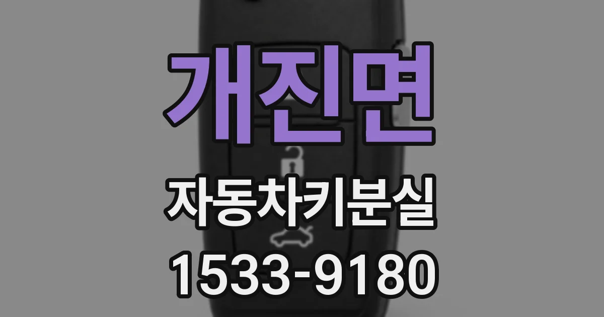 개진면 자동차키분실