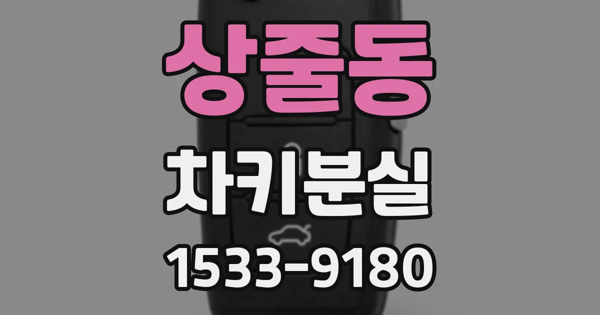 상줄동 차키분실