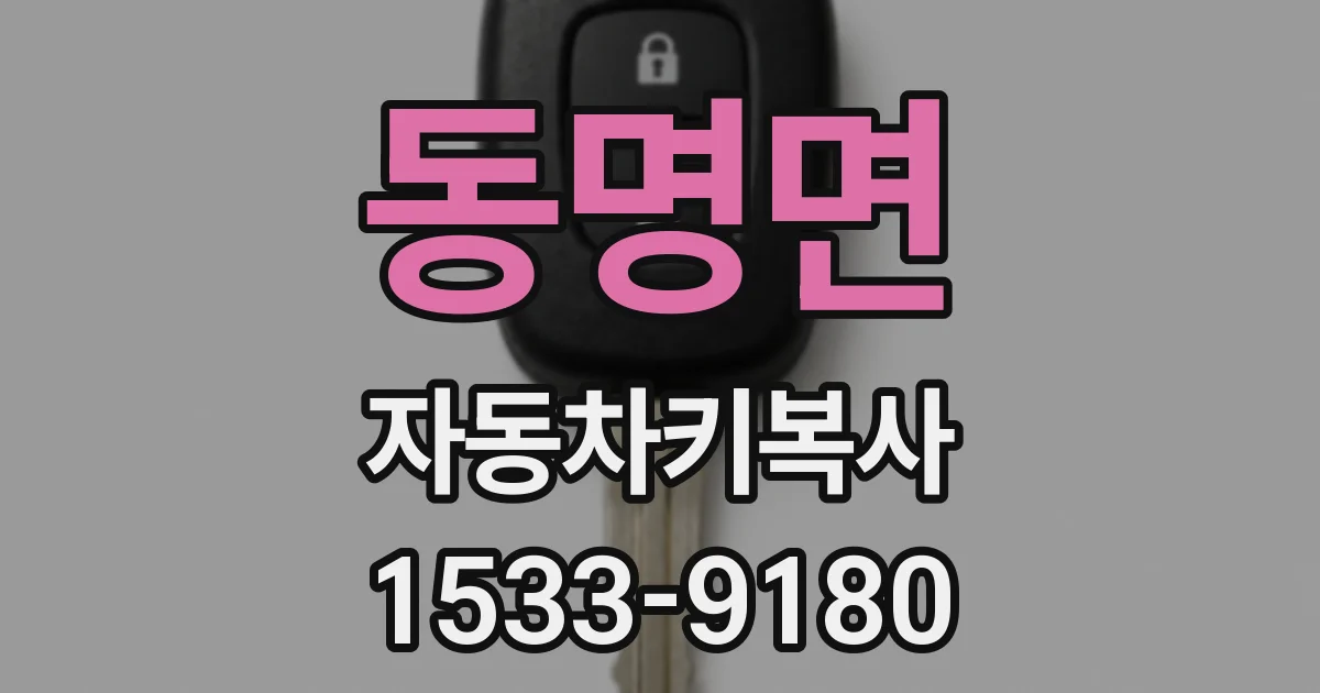 동명면 자동차키복사