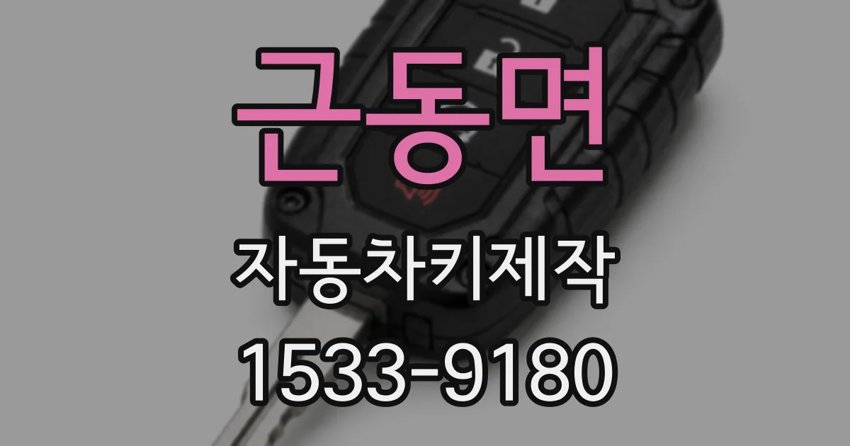 근동면 자동차키제작