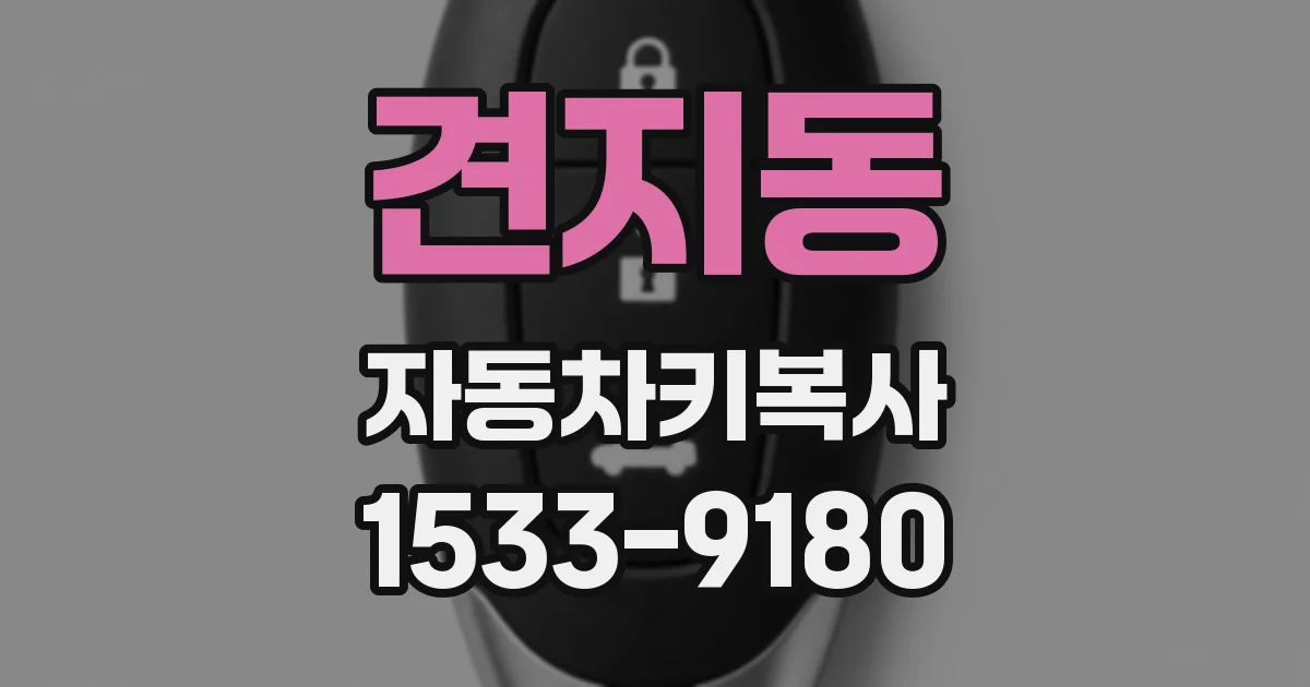 견지동 자동차키복사
