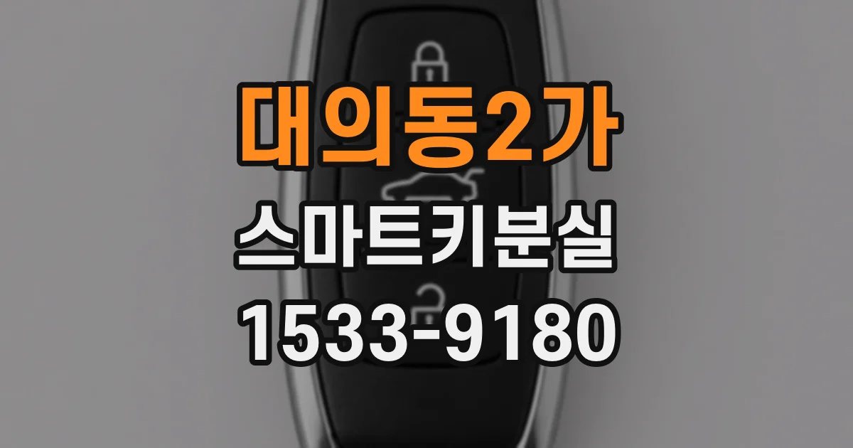 대의동2가 스마트키분실