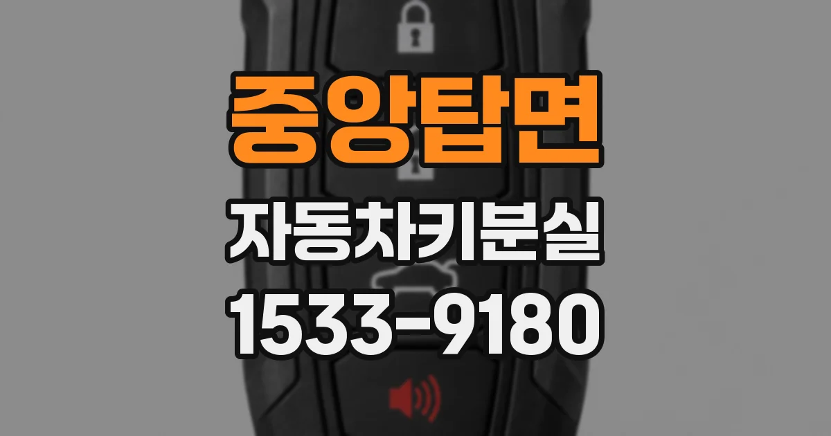 중앙탑면 자동차키분실