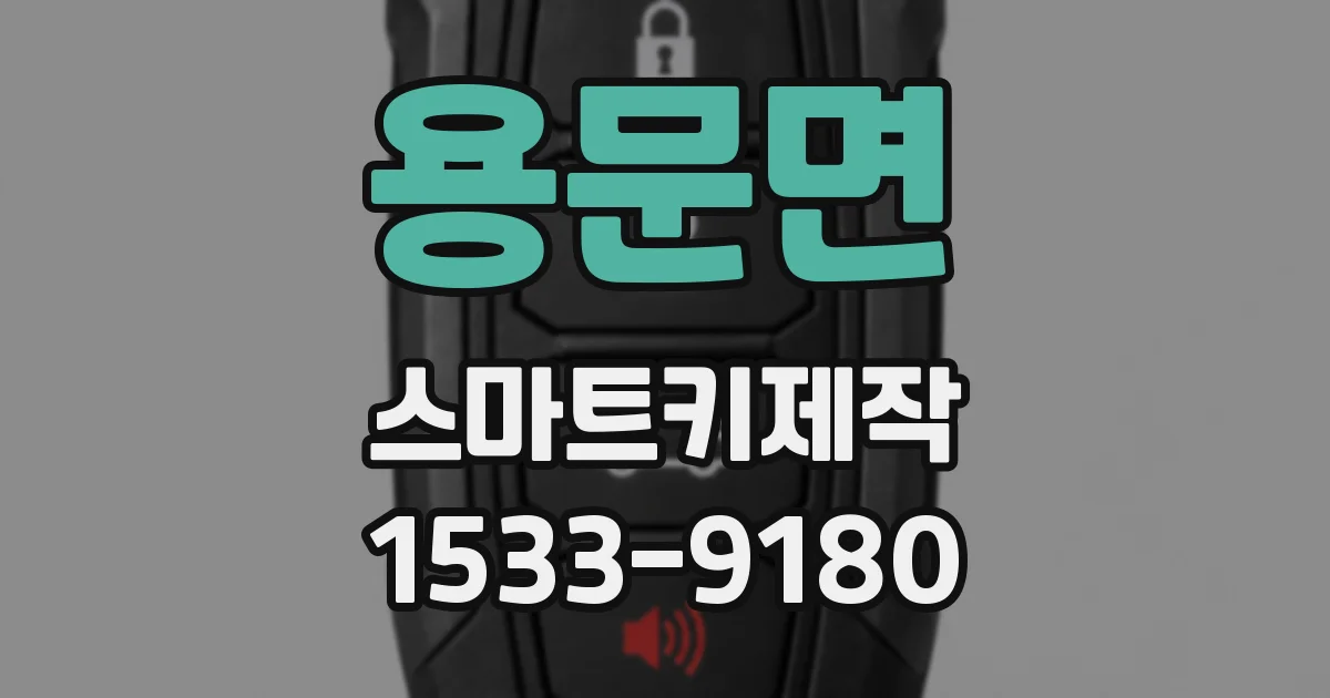 용문면 스마트키제작