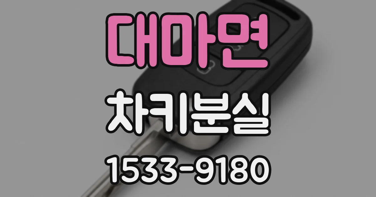 대마면 차키분실