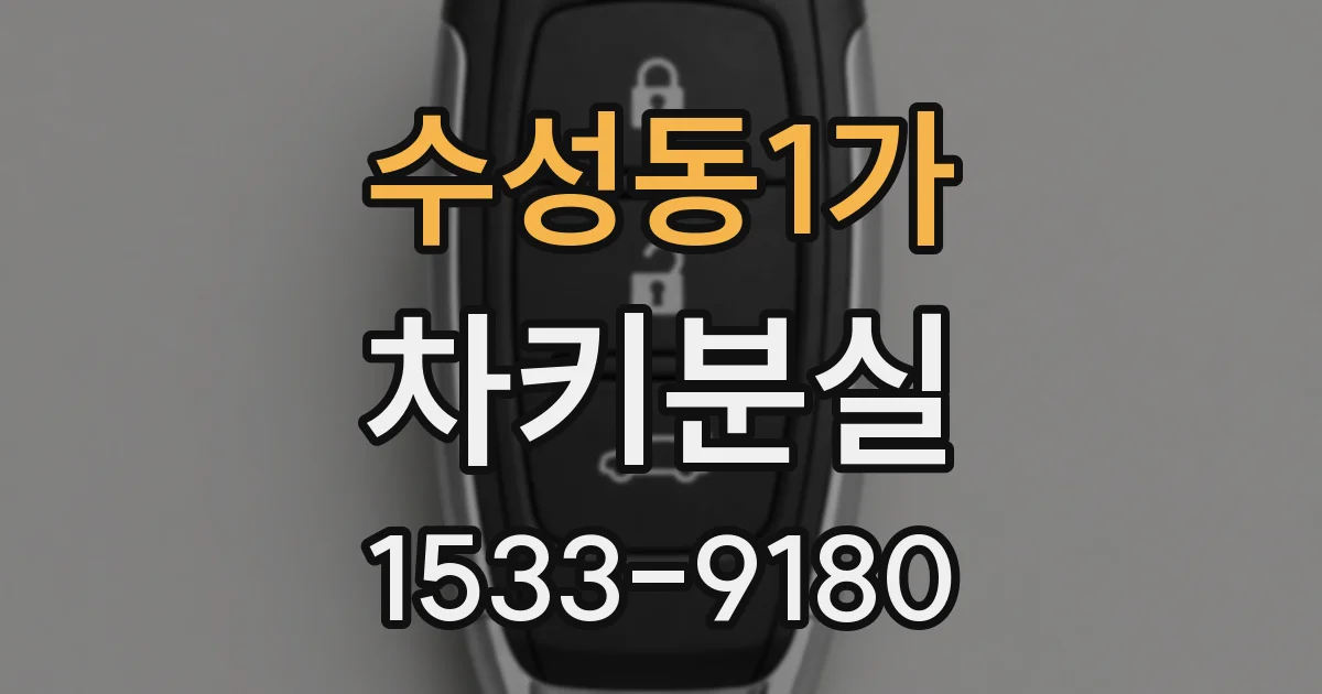 수성동1가 차키분실