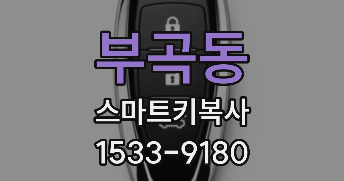 부곡동 스마트키복사