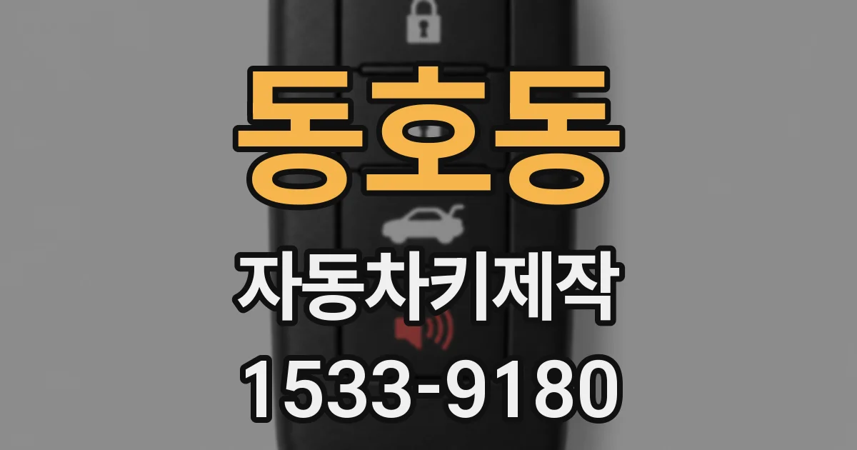 동호동 자동차키제작