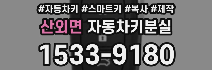산외면 자동차키분실