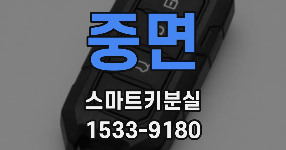 중면 스마트키분실