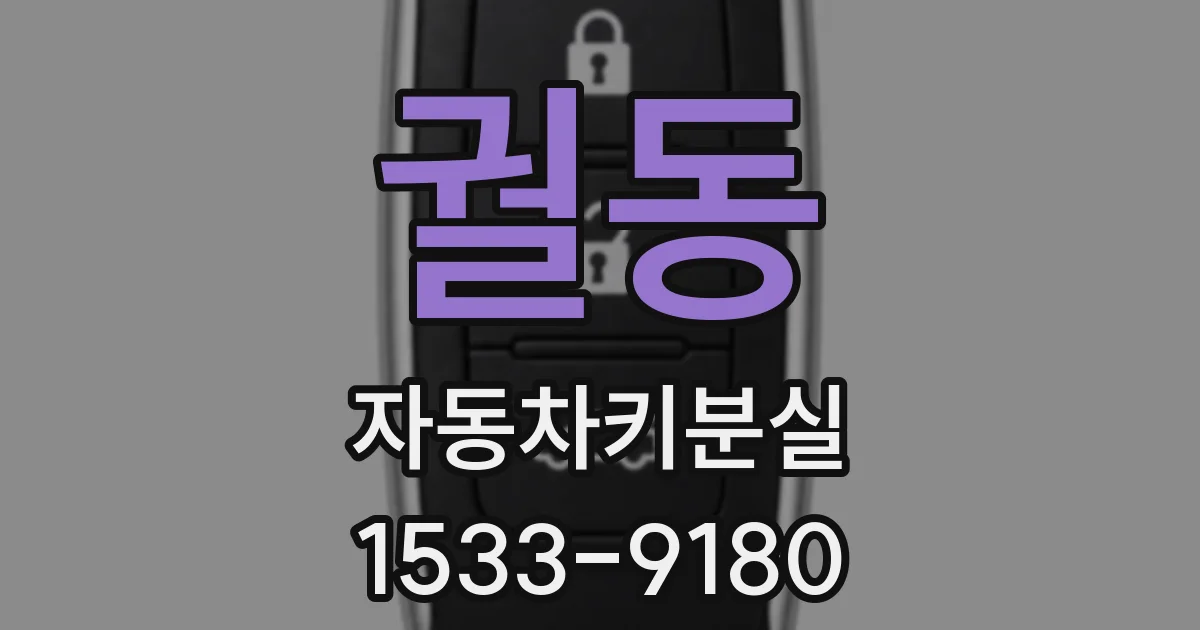 궐동 자동차키분실