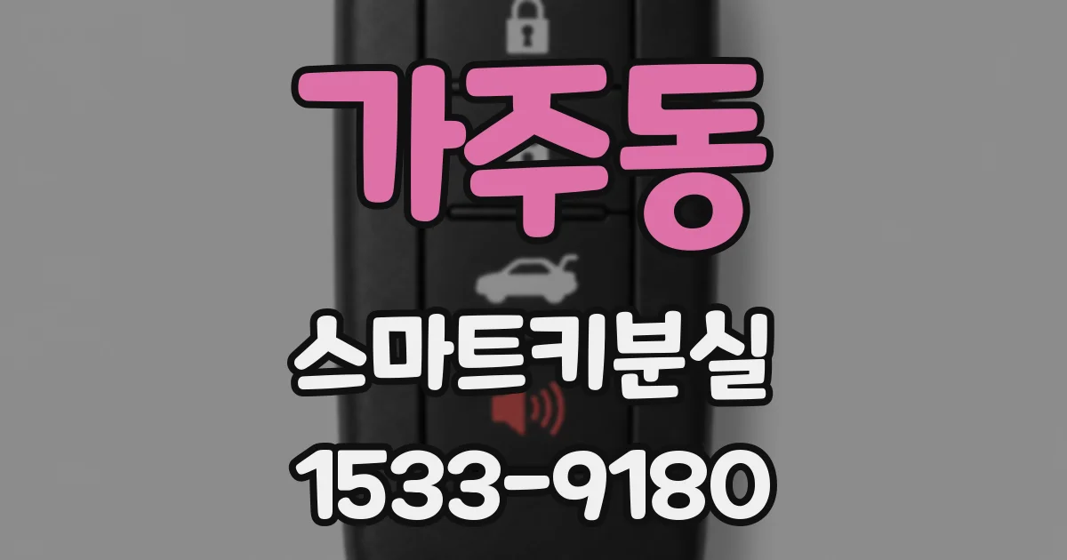 가주동 스마트키분실