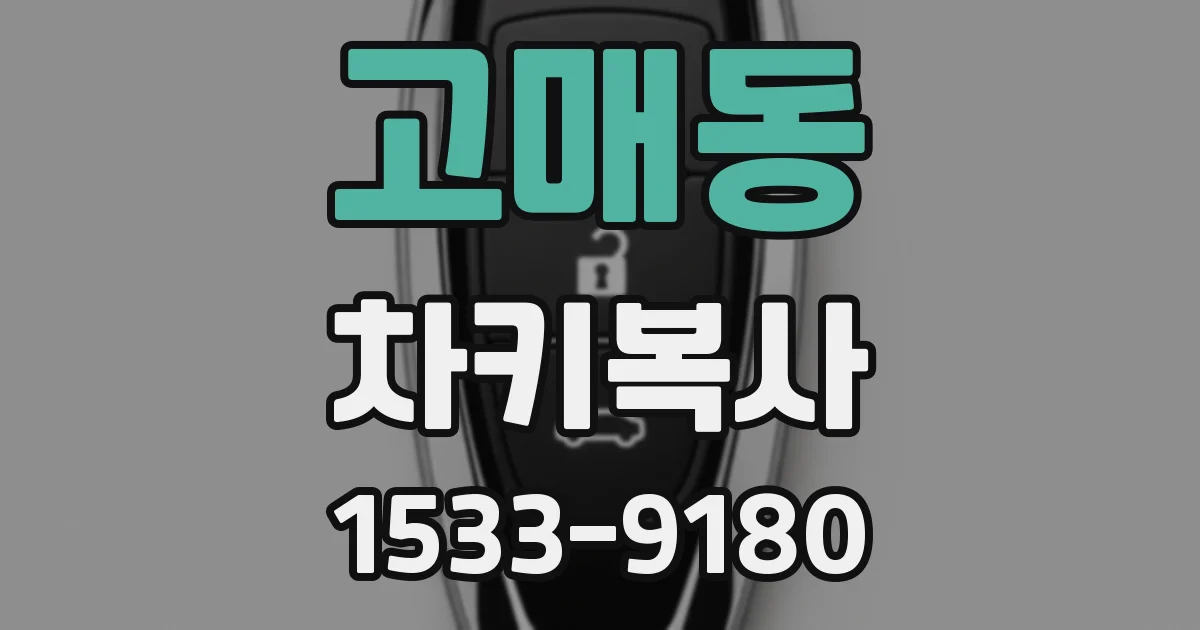 고매동 차키복사