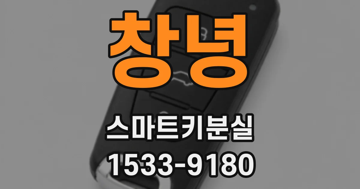 창녕 스마트키분실