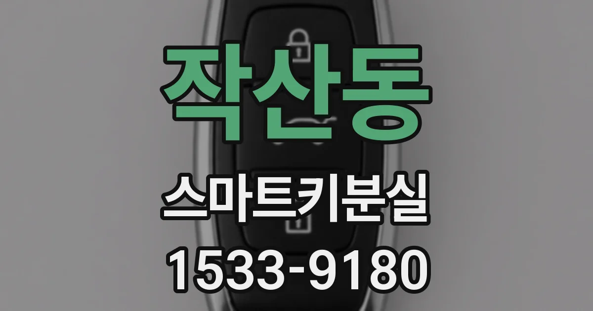 작산동 스마트키분실