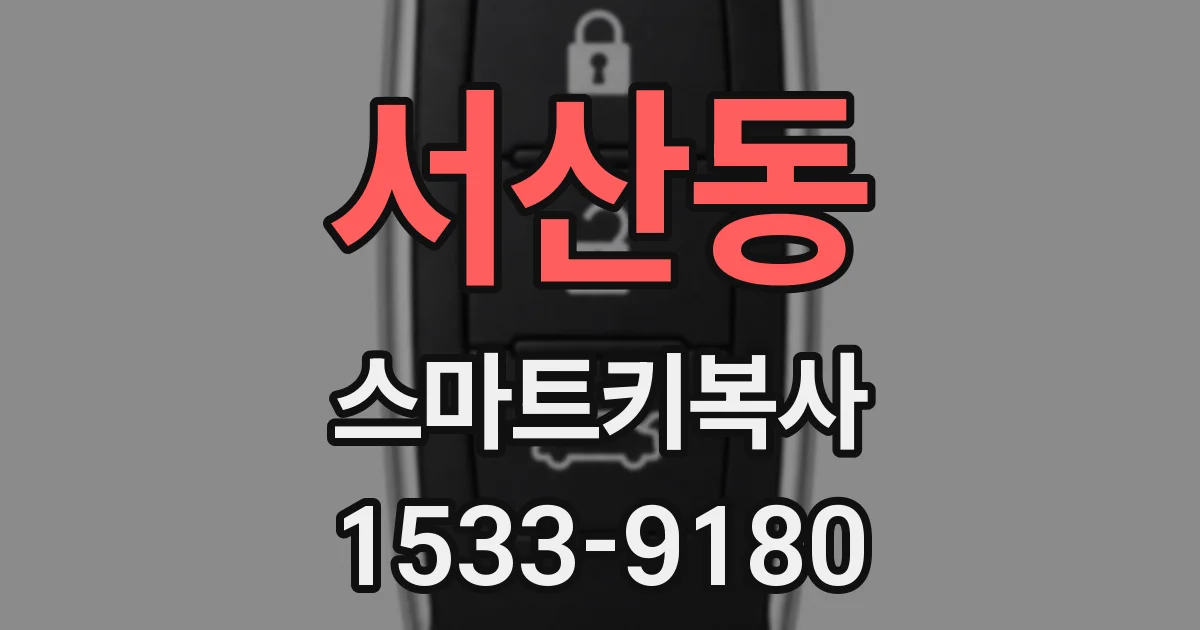 서산동 스마트키복사