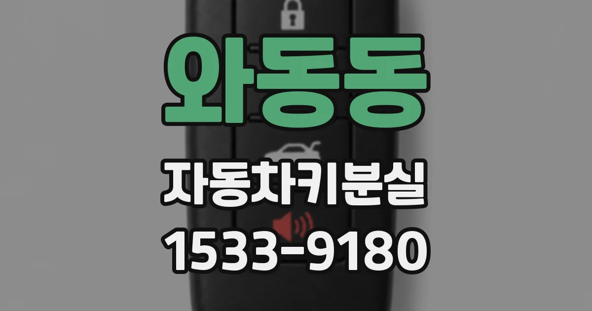 와동동 자동차키분실