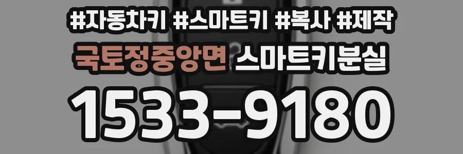 국토정중앙면 스마트키분실