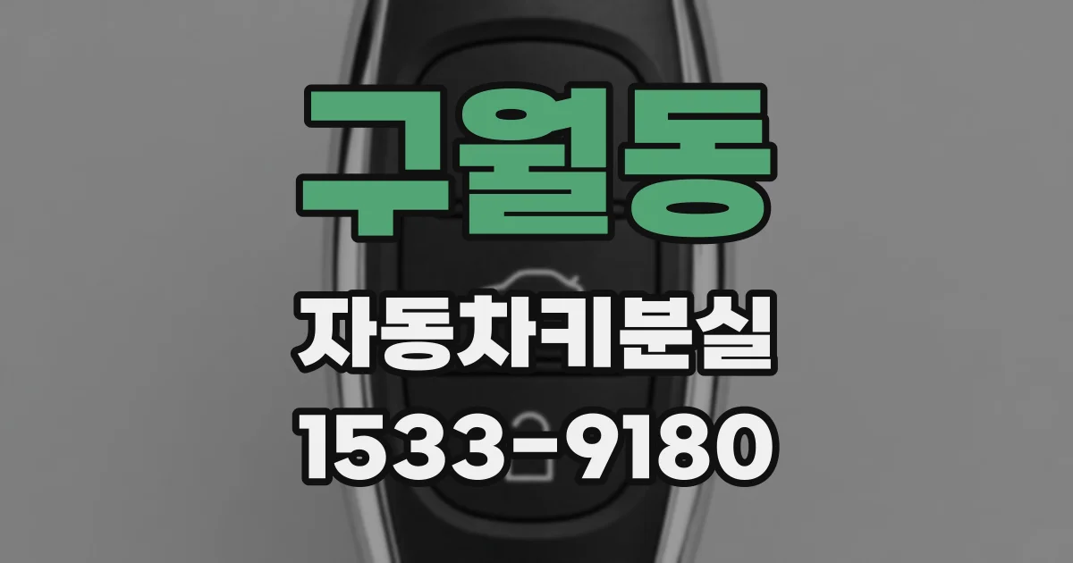구월동 자동차키분실