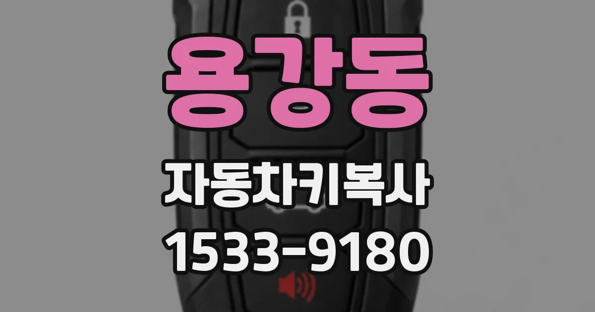 용강동 자동차키복사