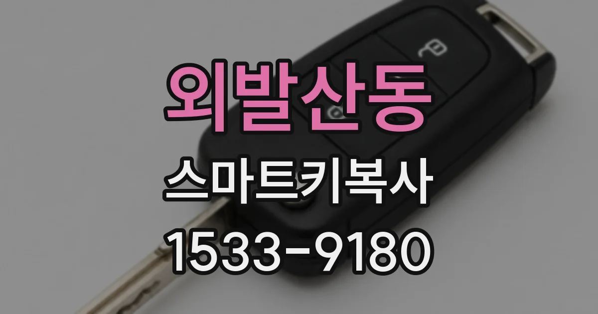 외발산동 스마트키복사