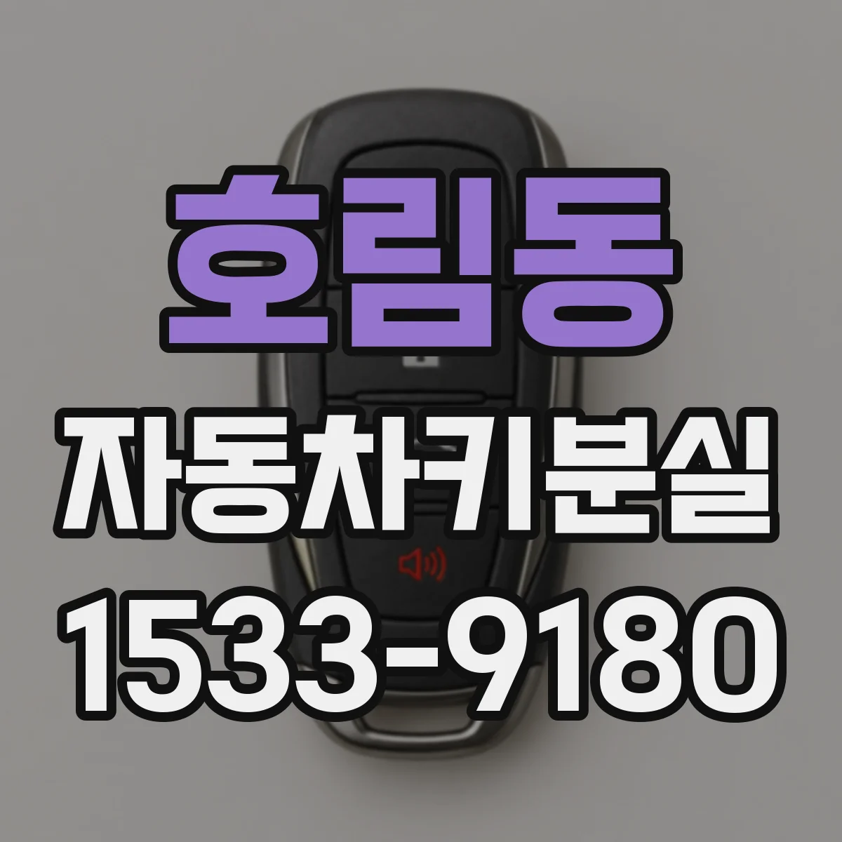 호림동 자동차키분실