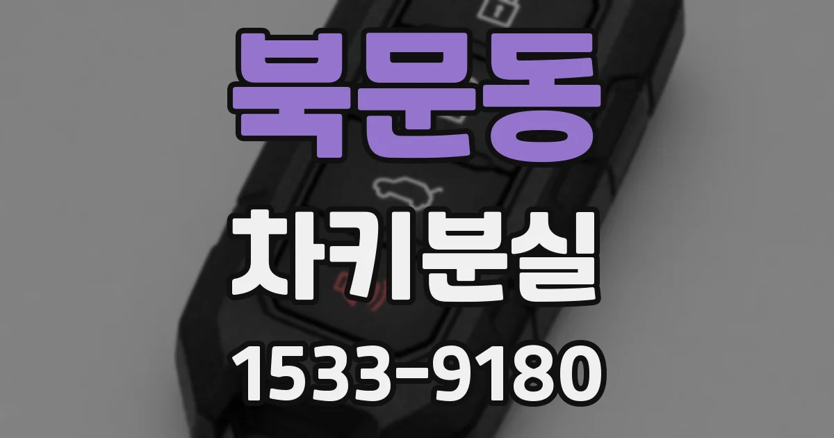 북문동 차키분실