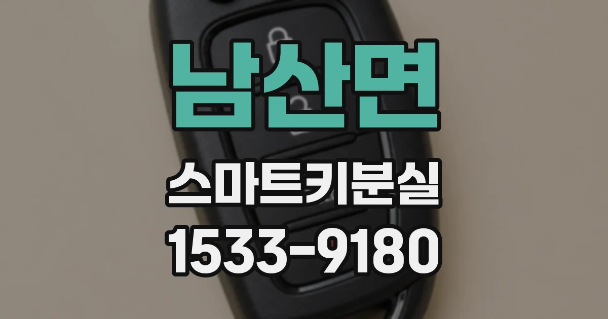 남산면 스마트키분실