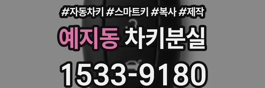 예지동 차키분실