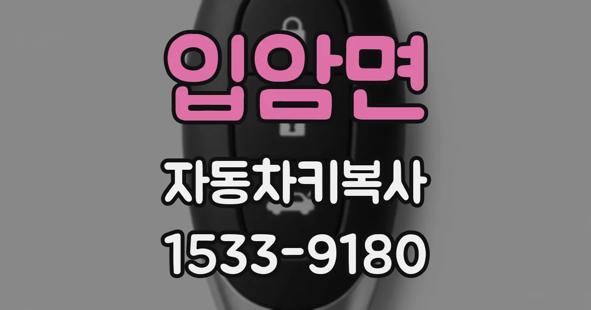 입암면 자동차키복사