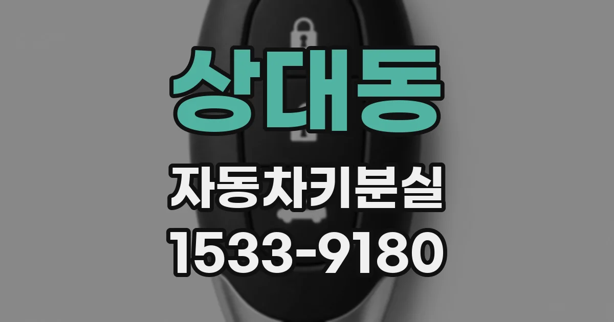 상대동 자동차키분실
