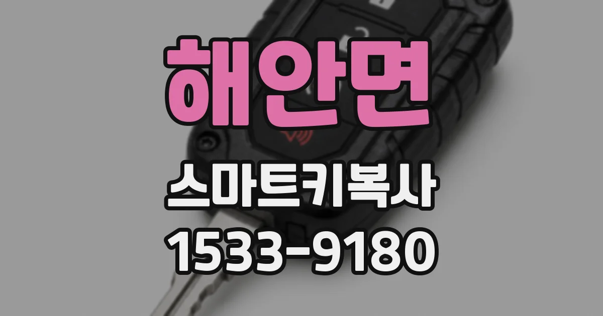 해안면 스마트키복사