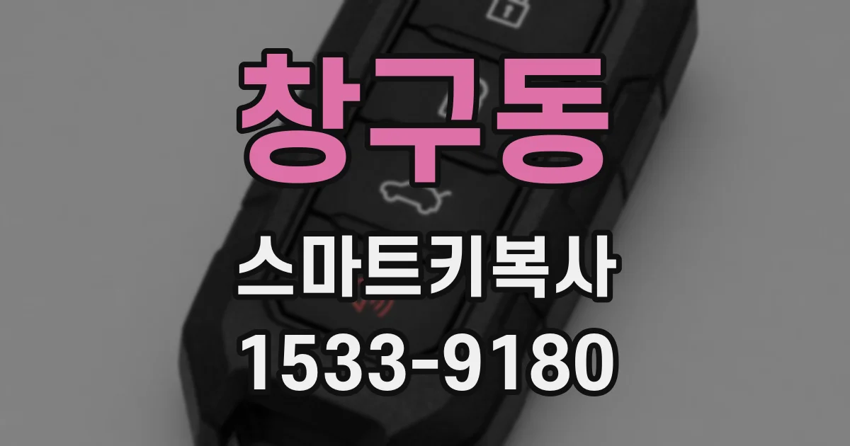 창구동 스마트키복사