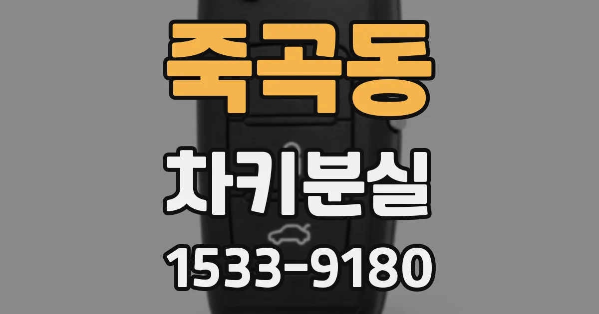 죽곡동 차키분실