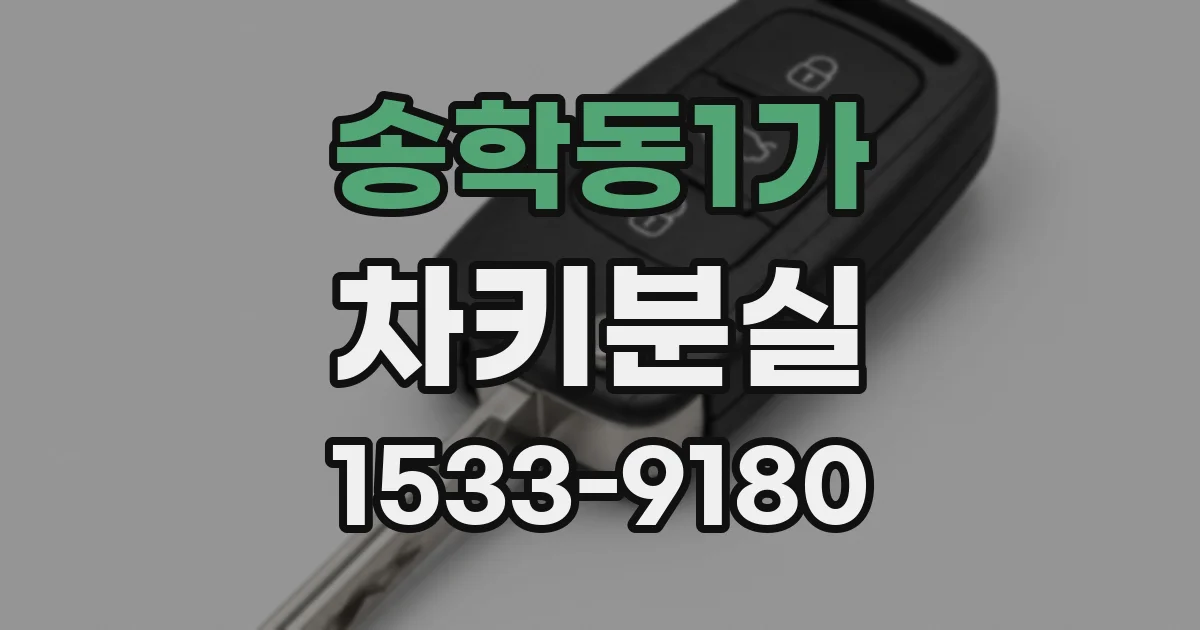 송학동1가 차키분실