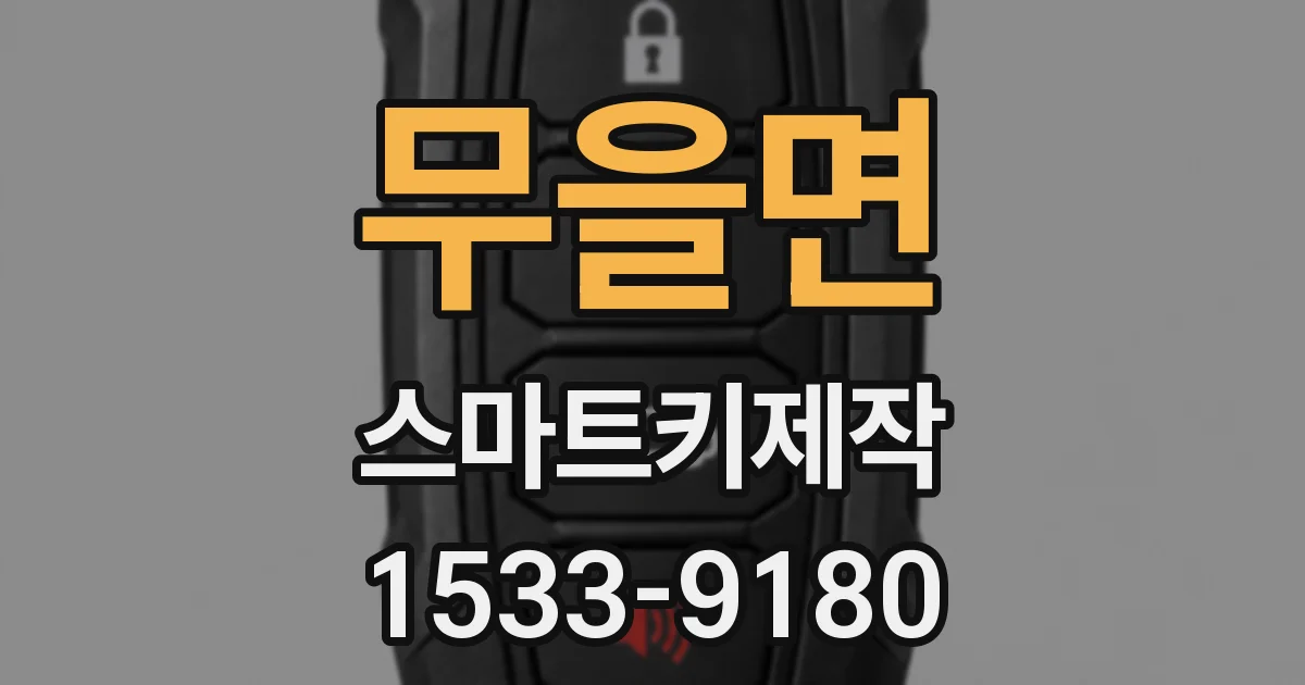 무을면 스마트키제작