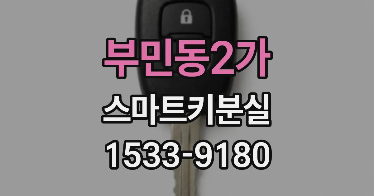 부민동2가 스마트키분실