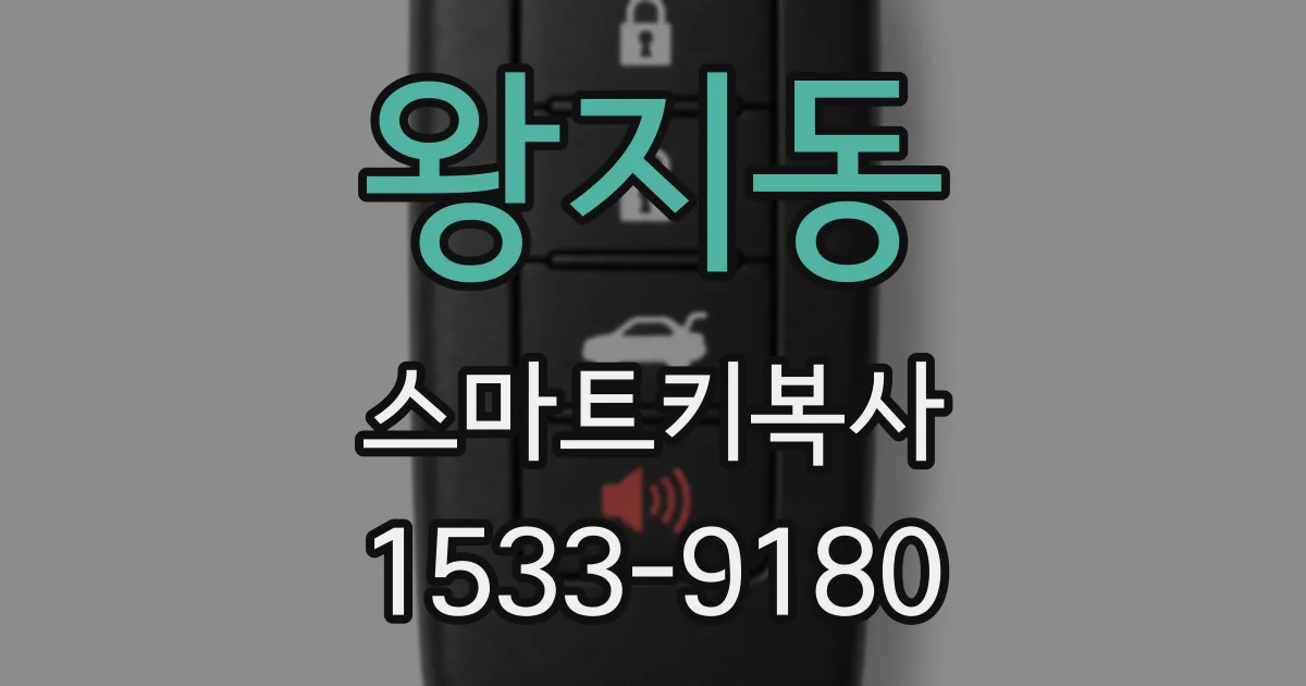 왕지동 스마트키복사