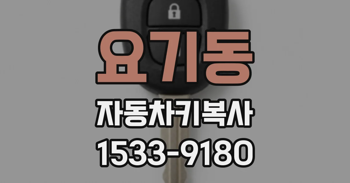 요기동 자동차키복사