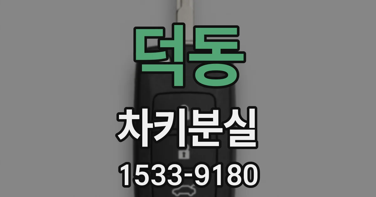 덕동 차키분실