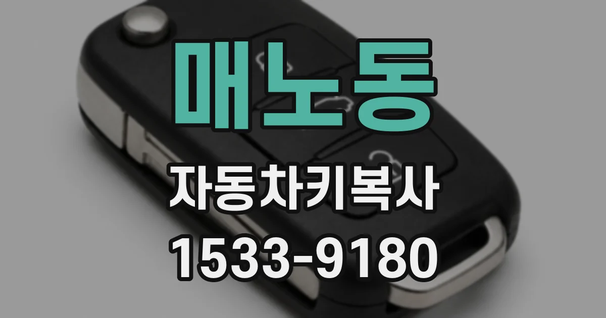 매노동 자동차키복사