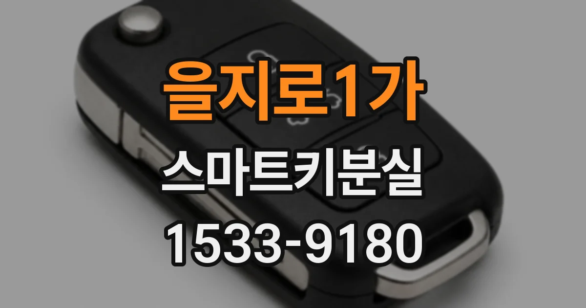 을지로1가 스마트키분실