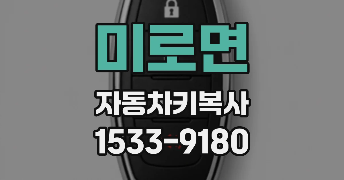 미로면 자동차키복사