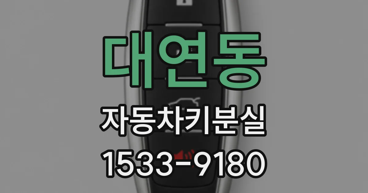 대연동 자동차키분실