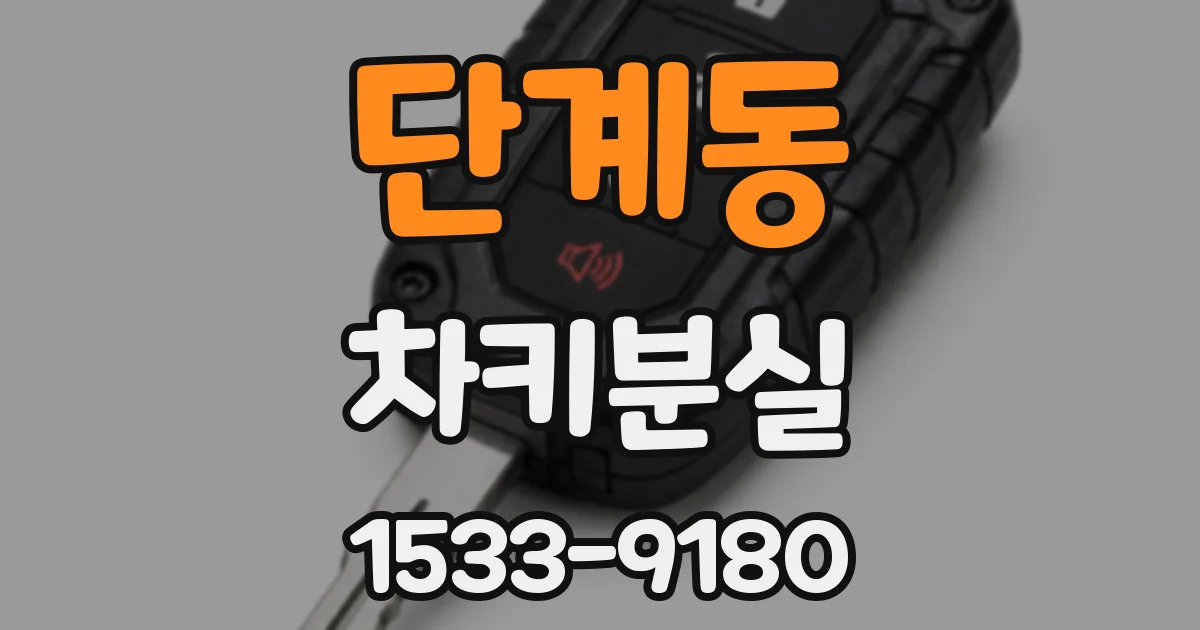단계동 차키분실