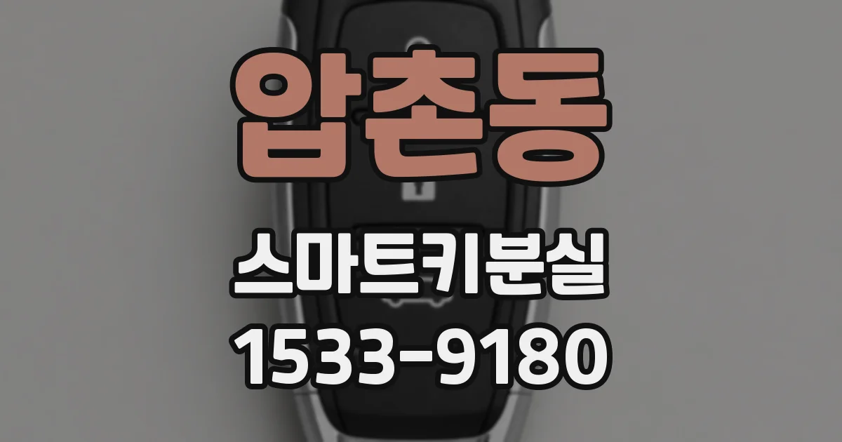 압촌동 스마트키분실