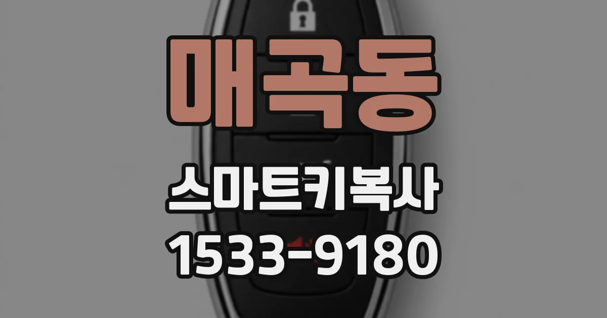 매곡동 스마트키복사